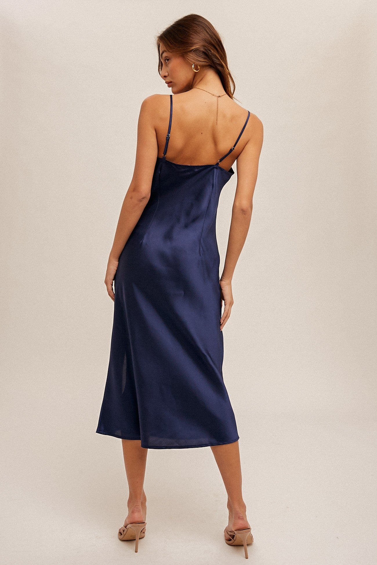 Satin Midi Dress