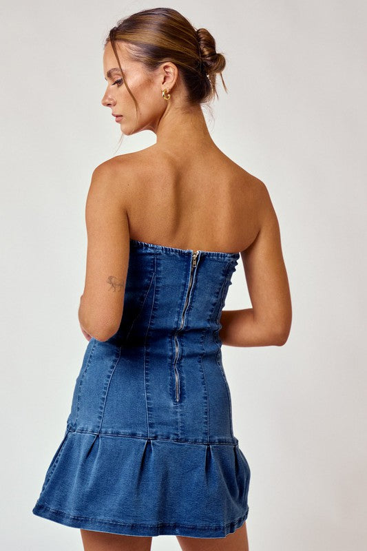 Denim Tube Dress