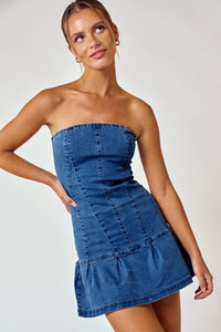 Denim Tube Dress