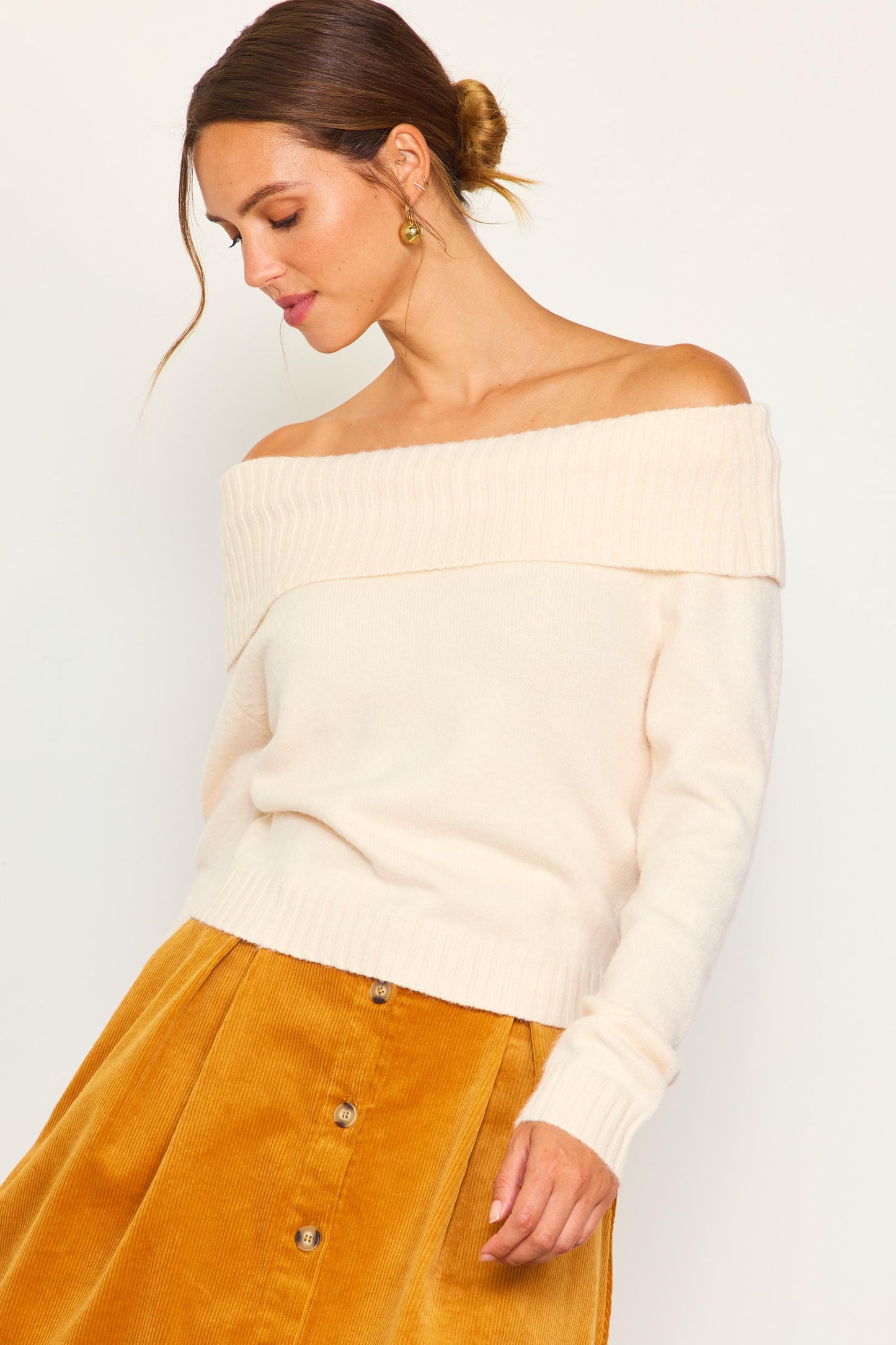 Off Shoulder Sweater