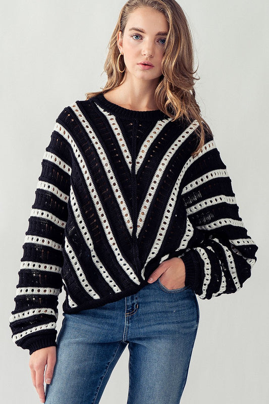 Pointelle Sweater