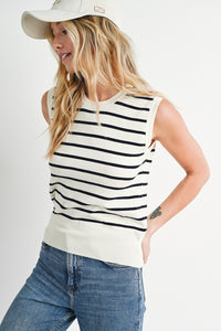 Striped Muscle Tank