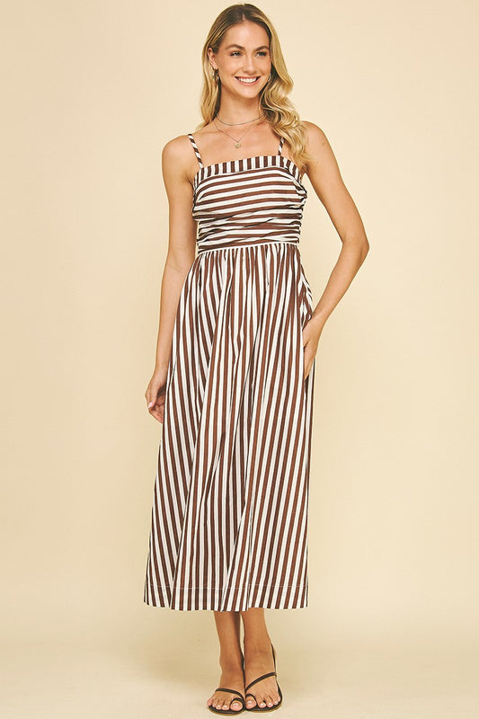 Striped Midi Dress