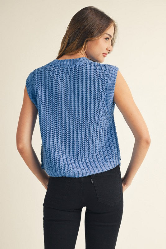 Button Down Sweater Vest