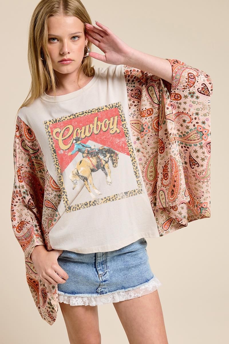 Western Vintage Cowboy Top