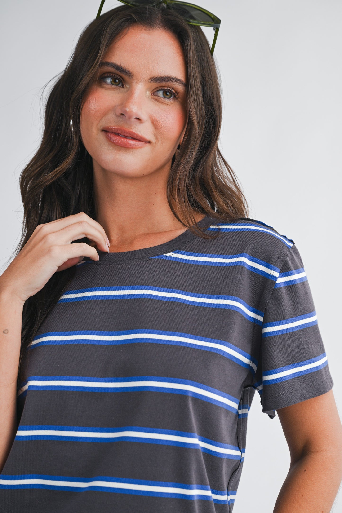 Boxy Striped Tee