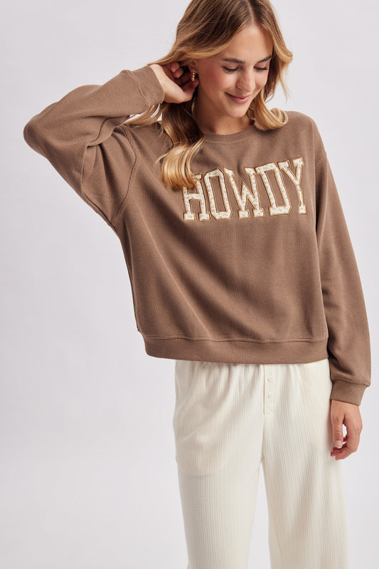 Western 'howdy' Sweatshirt