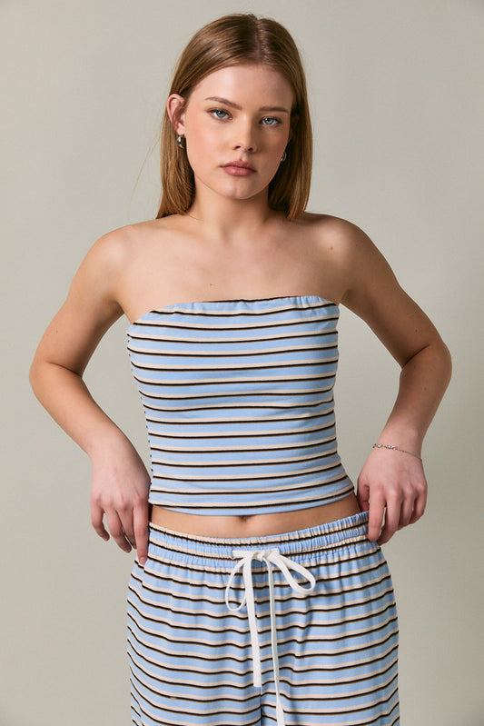 Multi Striped Tube Top