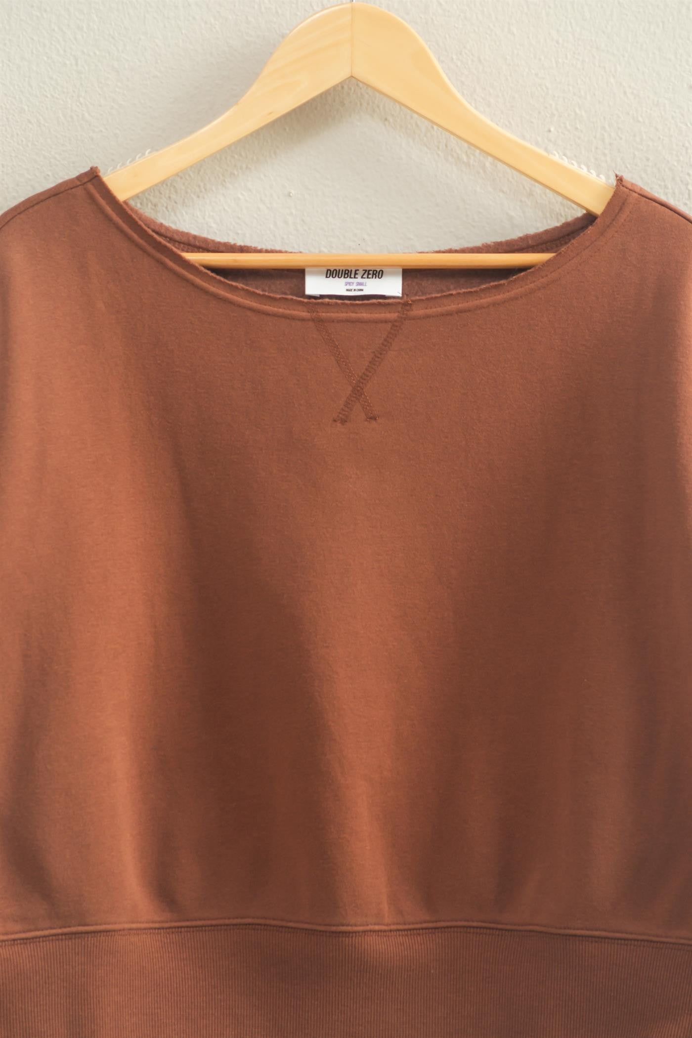 Boatneck Long Sleeve Pullover Sweatshirt