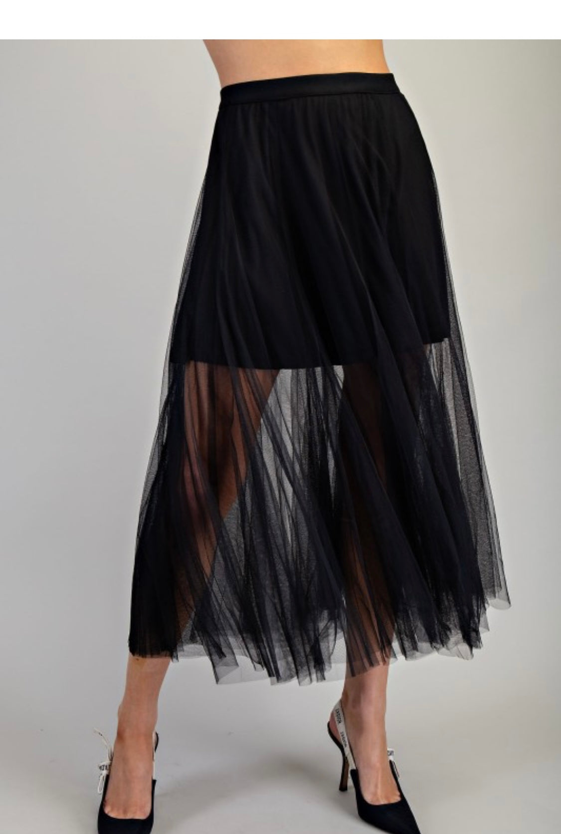 Half lined Mesh Skirt