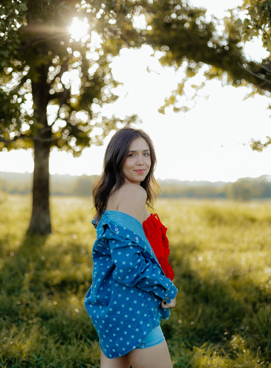 Vintage Polka Dot Shacket