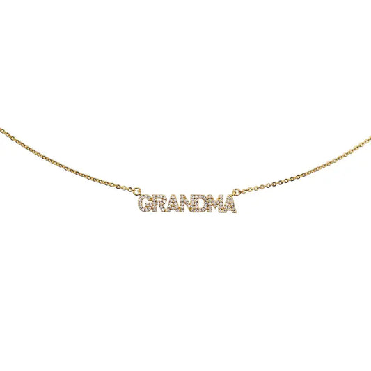 18K Gold Grandma Necklace