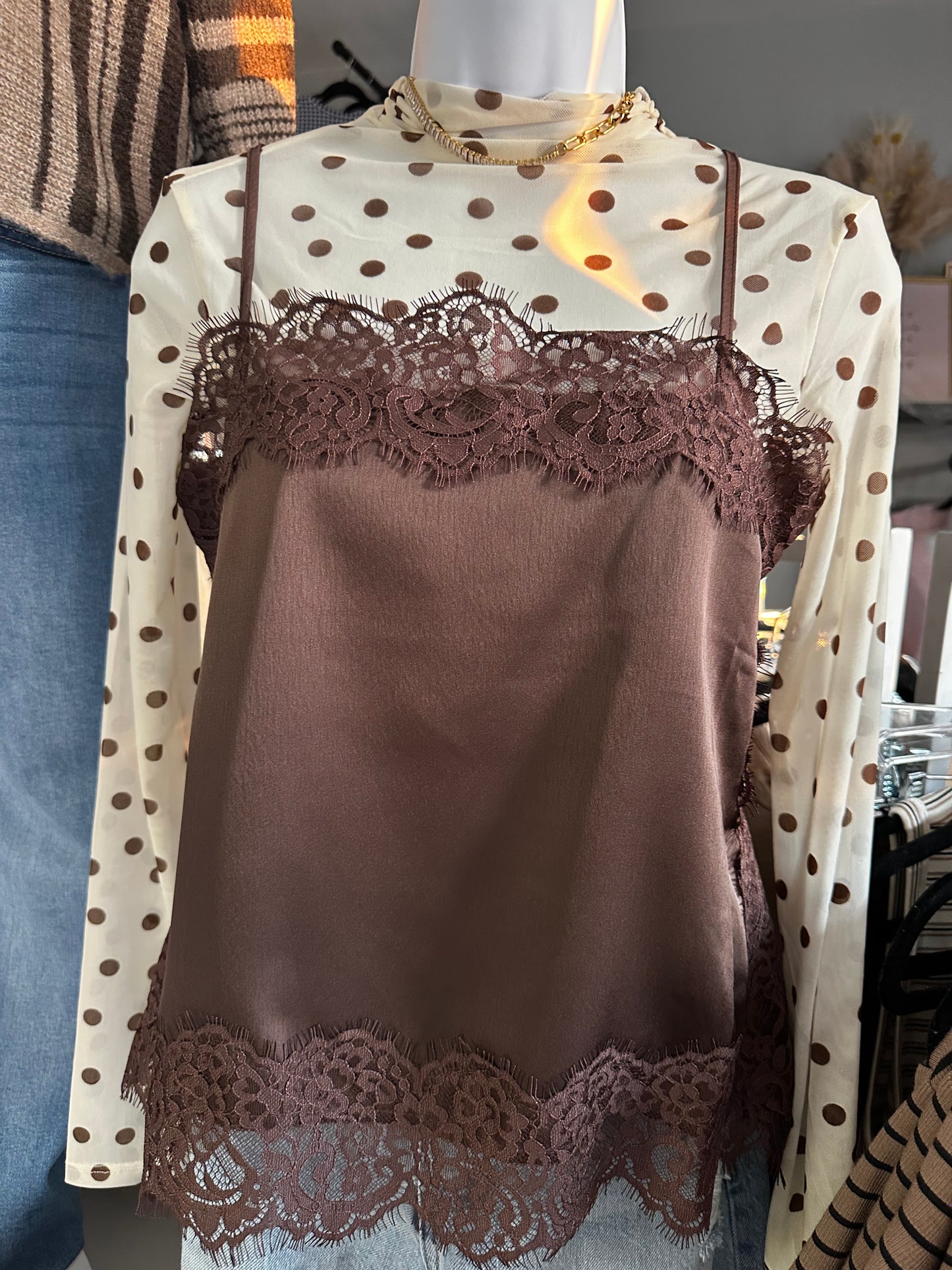 Satin Lace Cami