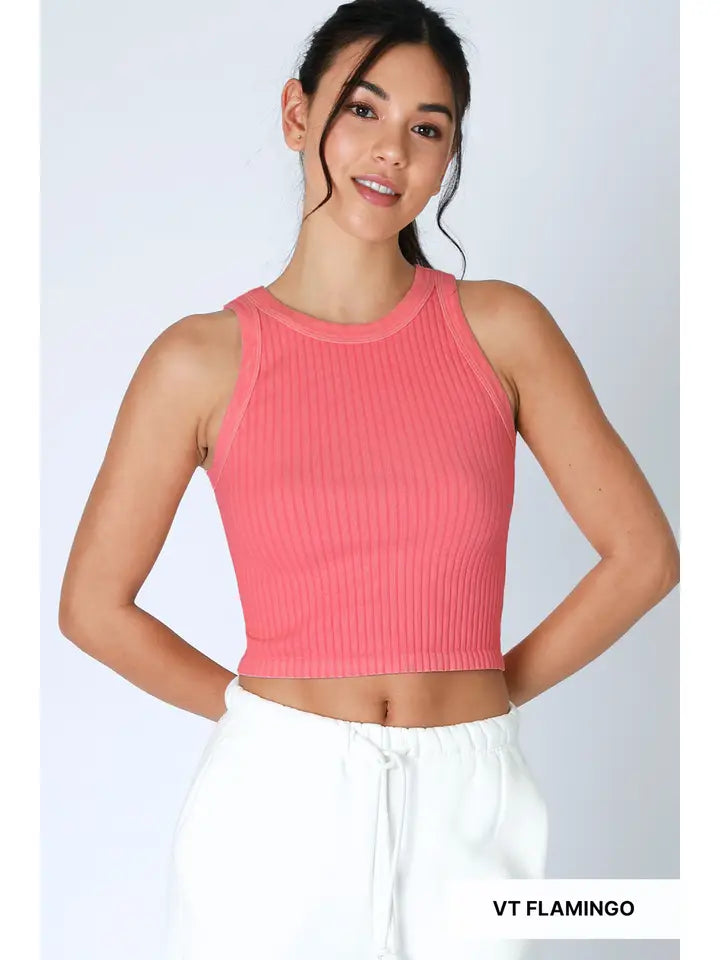 Vintage Wide Ribbed Tank Top