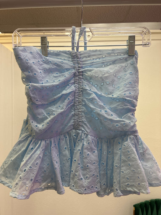Light Blue Halter Top