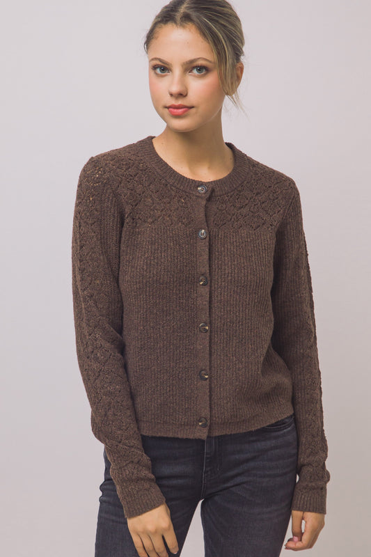 Pointelle Cardigan