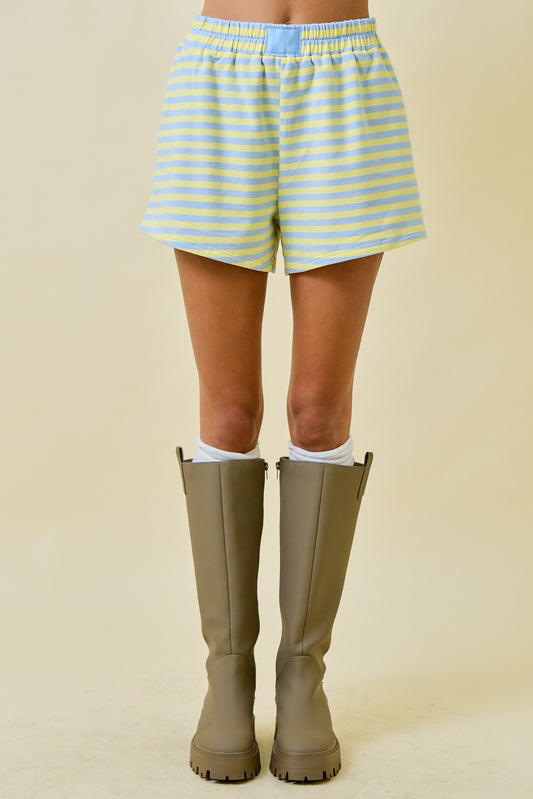 Blue/Lemon Shorts