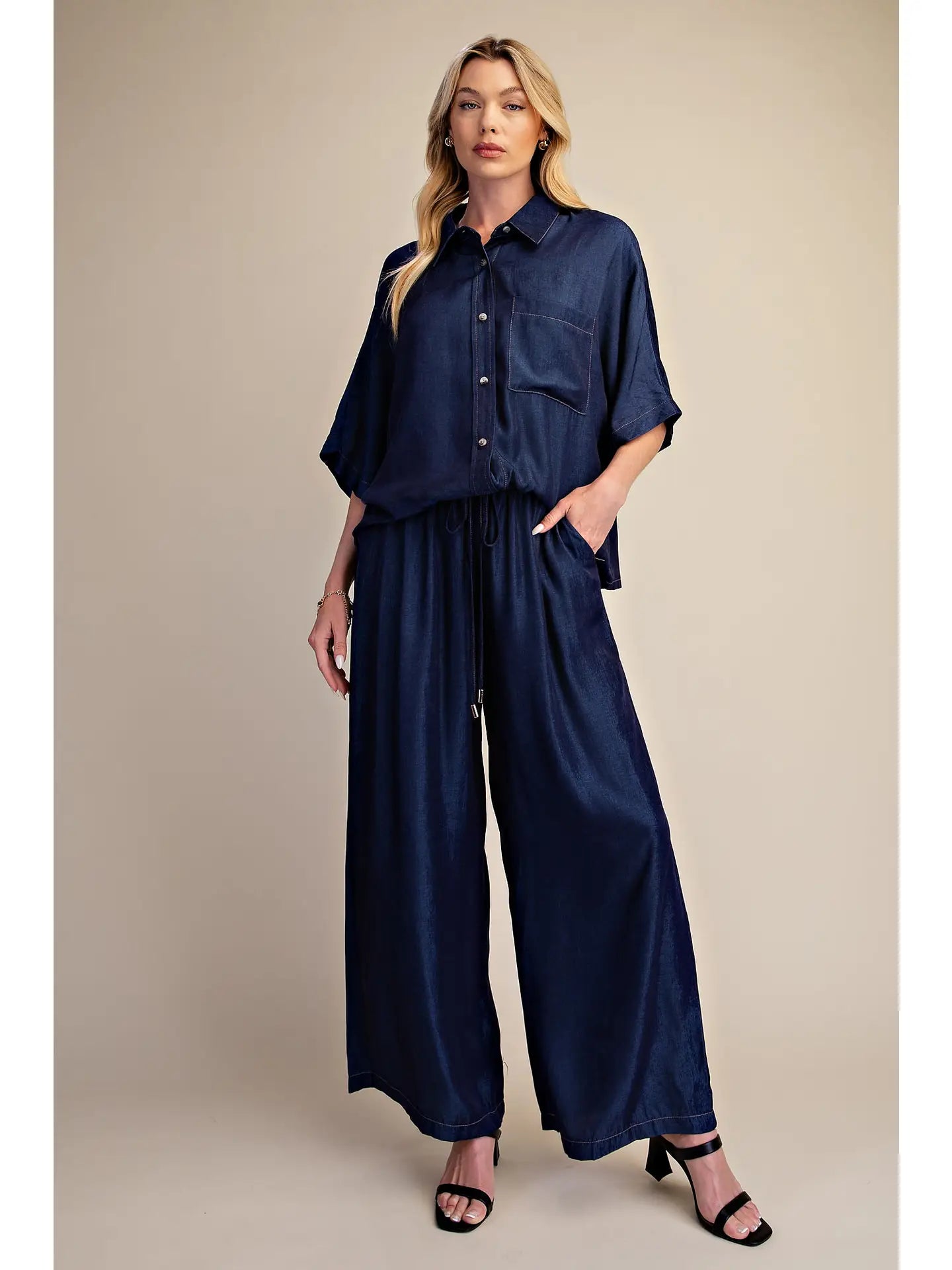 Relaxed Fit Indigo Set