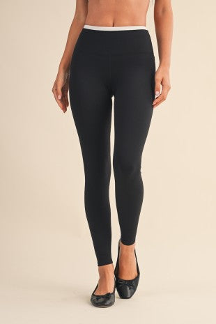 Contrast Binding Leggings