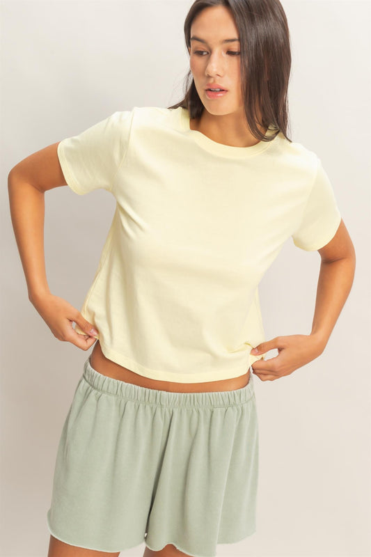 Crew Neck Cotton T-shirt