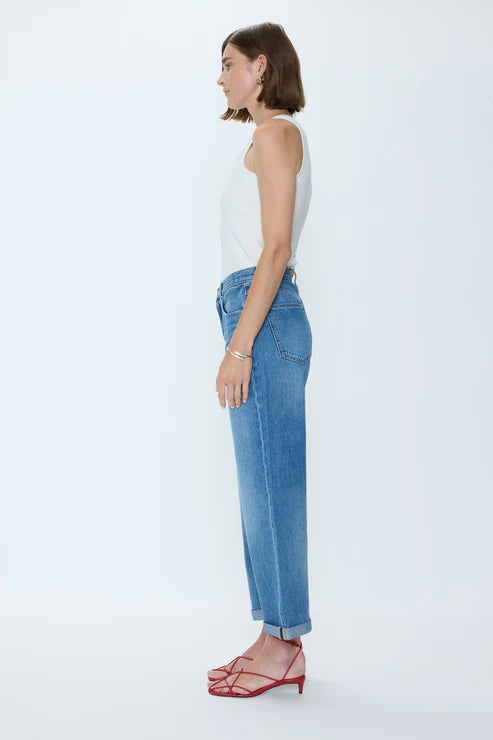 Pistola "Donny" Rolled Hem Boyfriend Jeans: Heartfelt