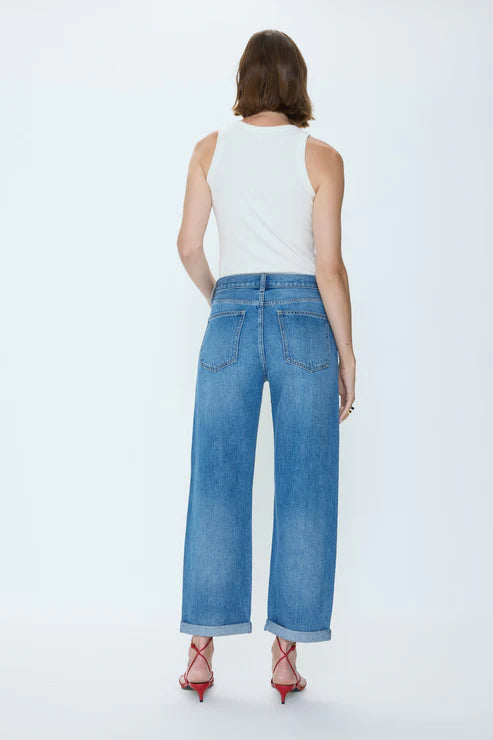 Pistola "Donny" Rolled Hem Boyfriend Jeans: Heartfelt