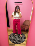 berry pink pants