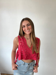 Boho Crochet Cropped Top