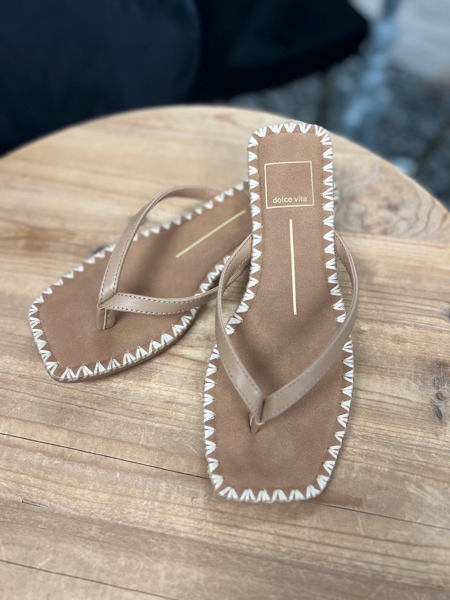 Barty Leather Thong Sandals