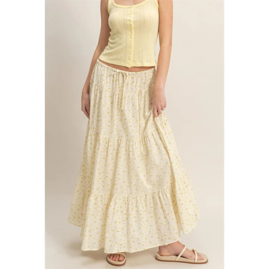 Floral Tiered Skirt