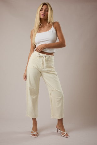 High-rise Barrel Jeans