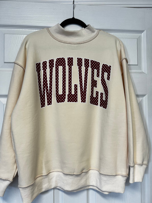 Wolves Mockneck Cream