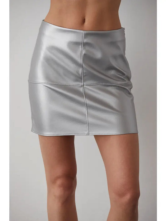 Vegan Leather Mini Skirt