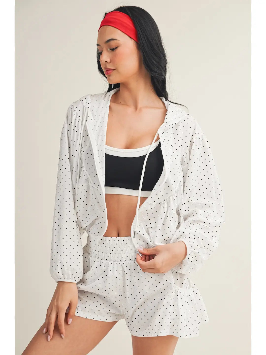 Lightweight Polka Dot Jacket