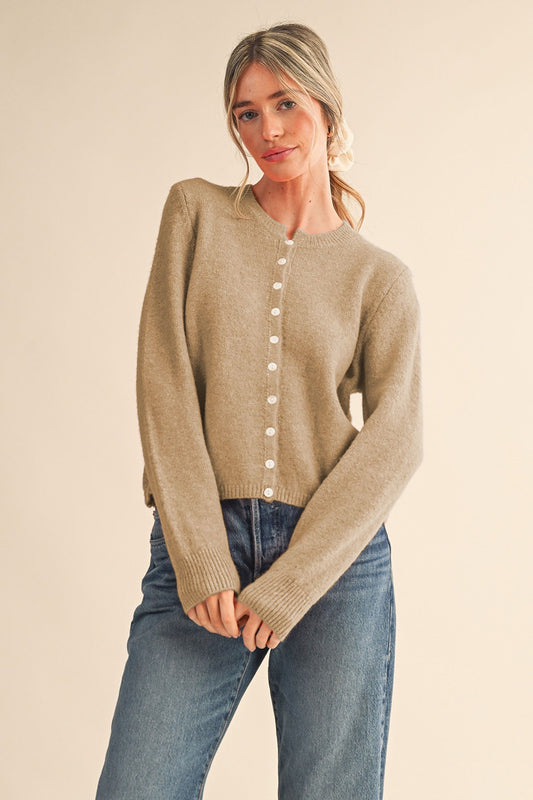 Marled Knit Cardigan