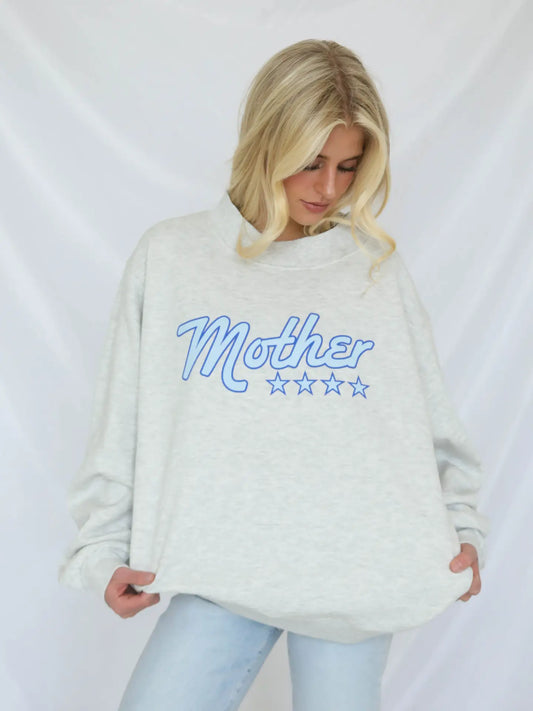 Mother Star Crewneck Blue