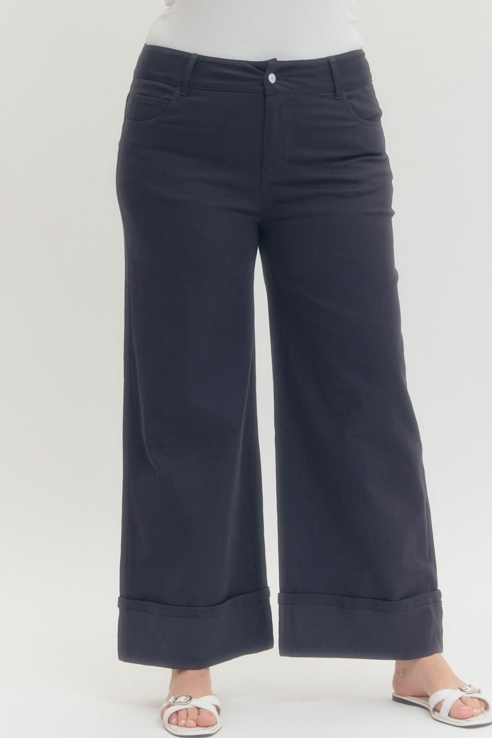 Navy Mid Rise jeans