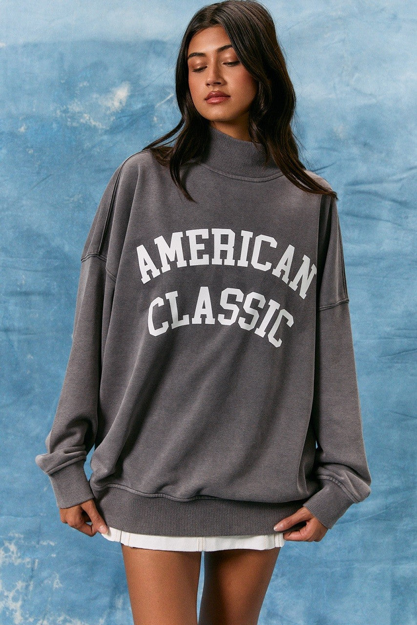 Oversized "American Classic" Sweatshirt