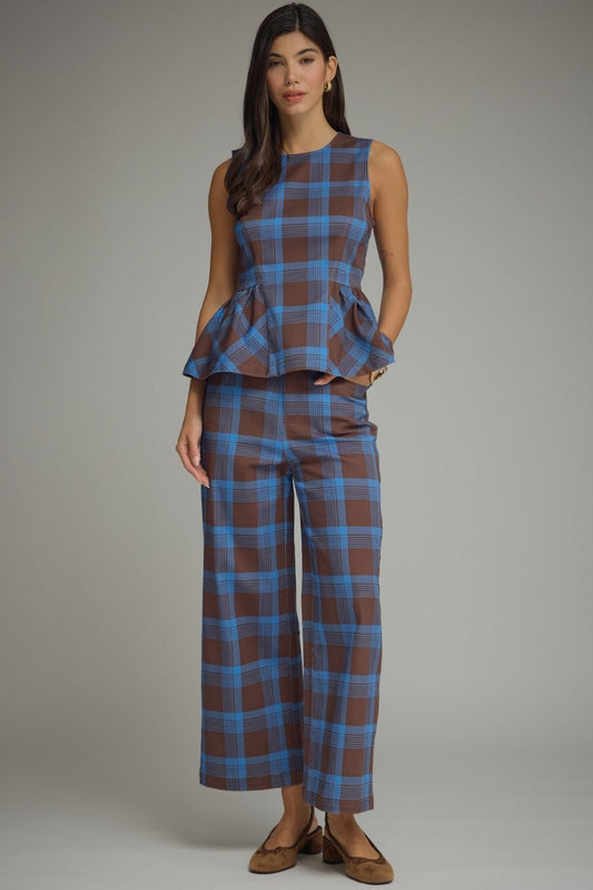Plaid Babydoll Top
