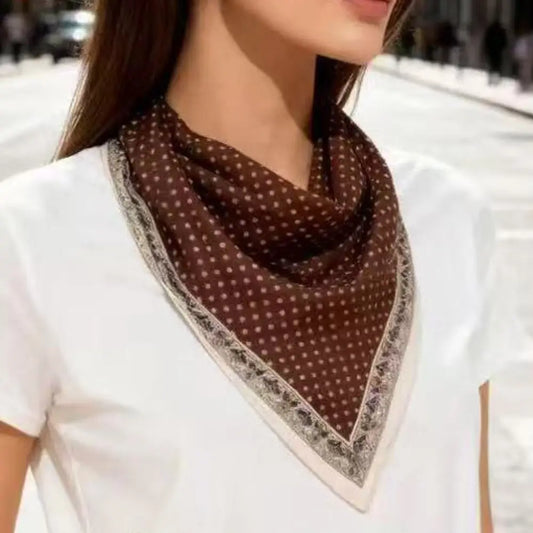 Polka Dot Silky Bandana