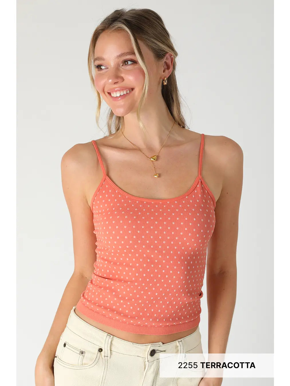 Polka Dot Strap Cami