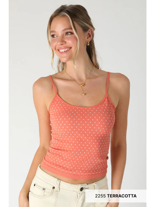 Polka Dot Strap Cami