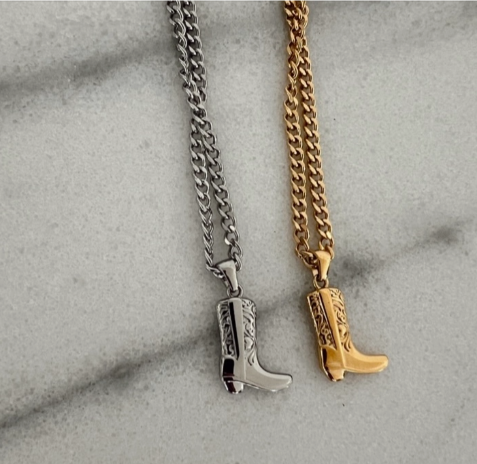 Cowgirl Boot Necklace