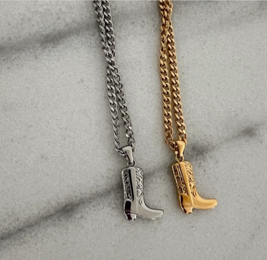 Cowgirl Boot Necklace