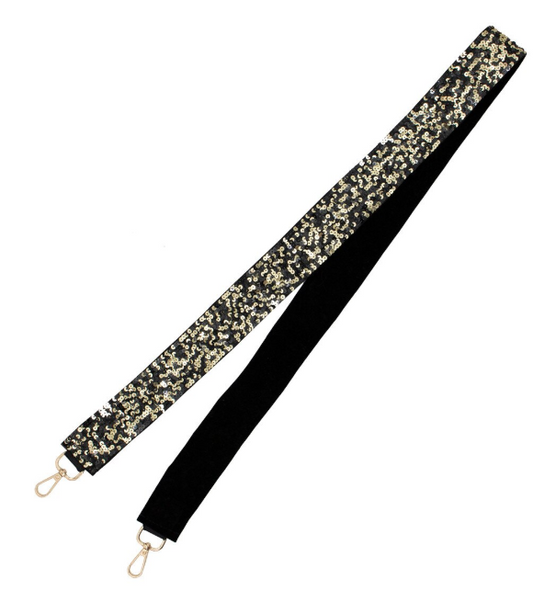 Gold/Black Sequin Strap