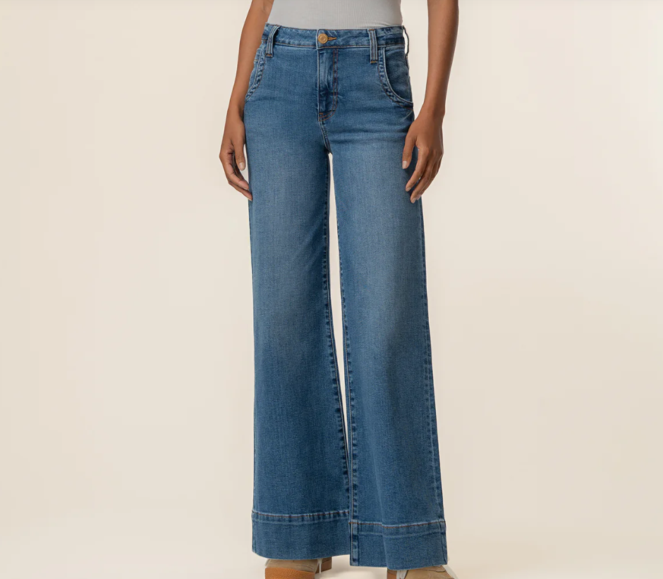 Maya High Rise Wide Leg in Journey Wash