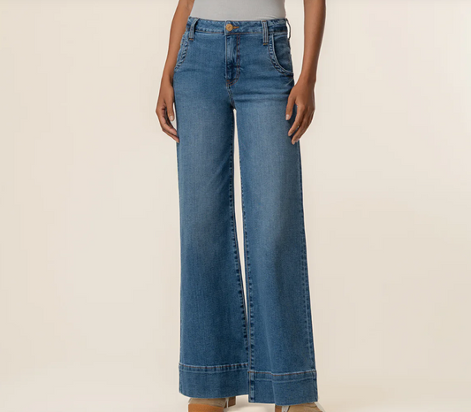 Maya High Rise Wide Leg in Journey Wash