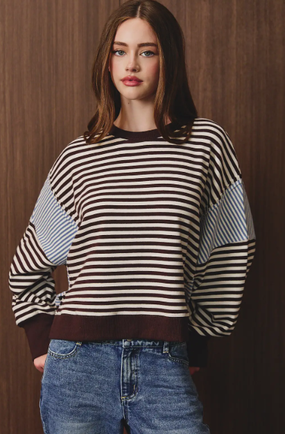 Line Stripe Sweatshirt