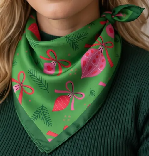 Pink Ornament Festa Print Bandana