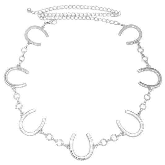 Western Metal Horseshoe Chain